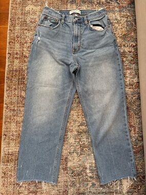 Abercrombie & Fitch The Ankle Straight Ultra High Rise Jeans Size 8 Short